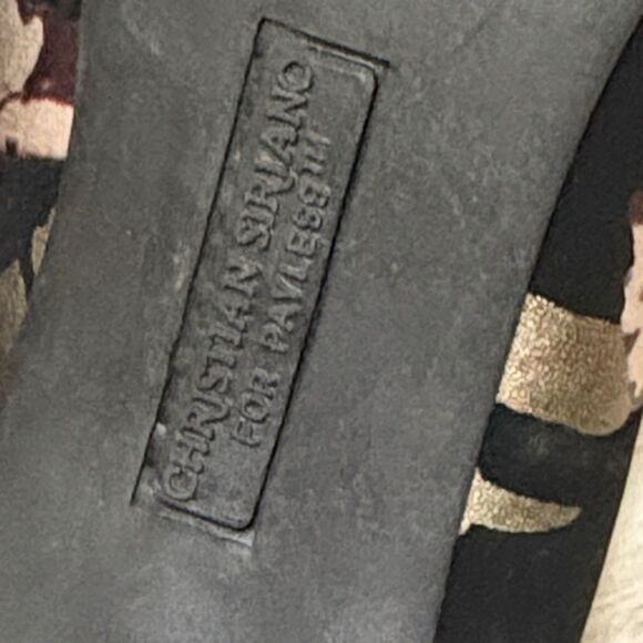 Christian Siriano Black and Pink Floral Heels preloved 👠 - Picture 8 of 9